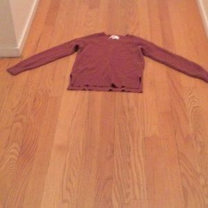 Medium crimson sweater.,